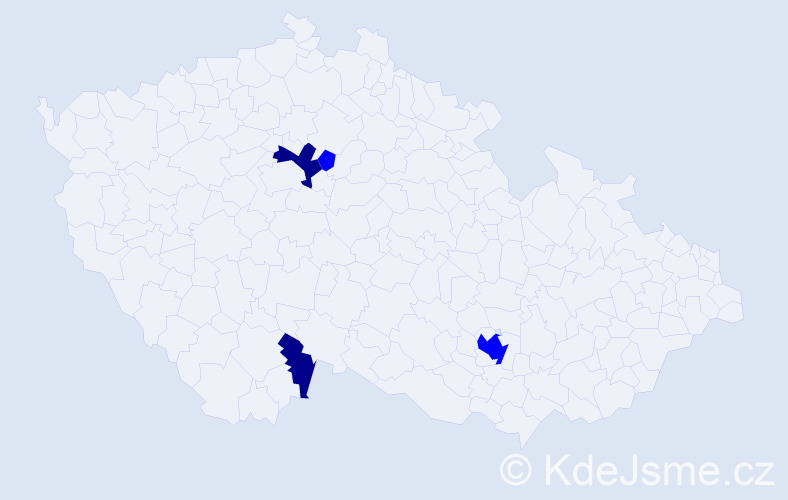 Příjmení: 'Kraxner', počet výskytů 6 v celé ČR