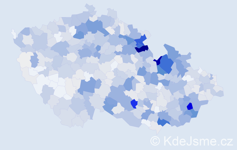 Příjmení: 'Macek', počet výskytů 3048 v celé ČR