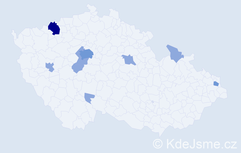 Příjmení: 'Nitkulinec', počet výskytů 16 v celé ČR