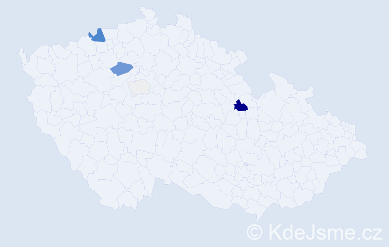 Příjmení: 'Čevonová', počet výskytů 10 v celé ČR