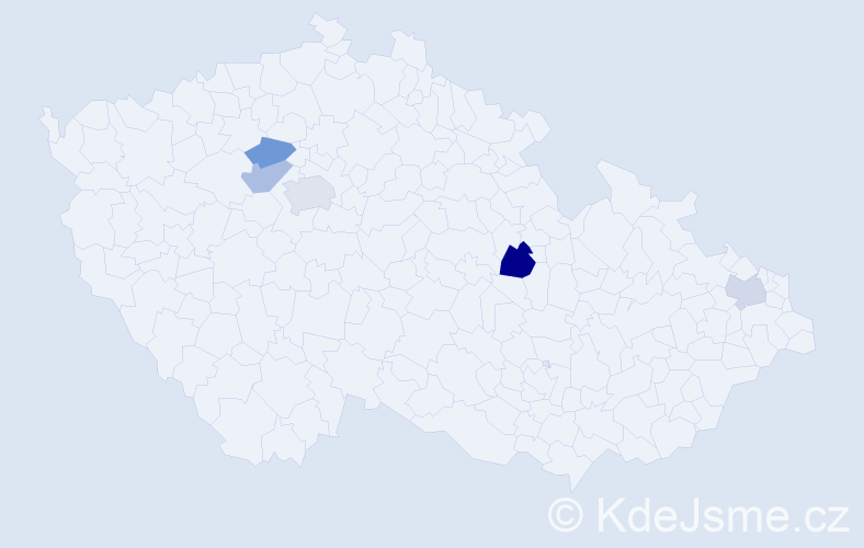 Příjmení: 'Taskov', počet výskytů 7 v celé ČR