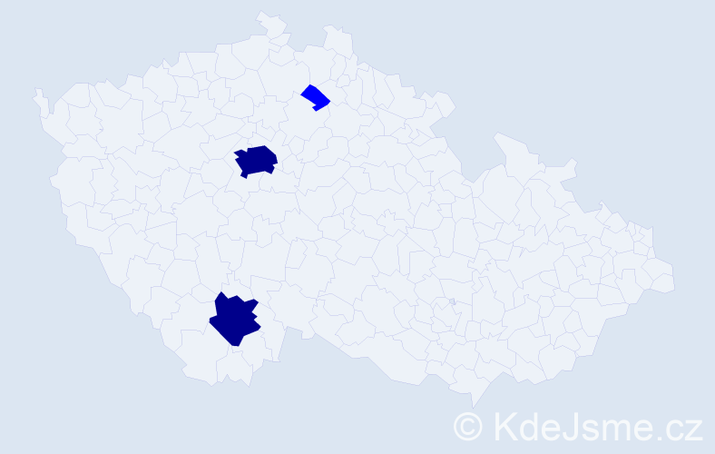 Příjmení: 'Bubuioc', počet výskytů 5 v celé ČR