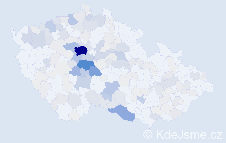 Příjmení: 'Neradová', počet výskytů 759 v celé ČR