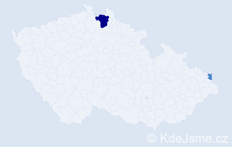 Příjmení: 'Adolph', počet výskytů 4 v celé ČR