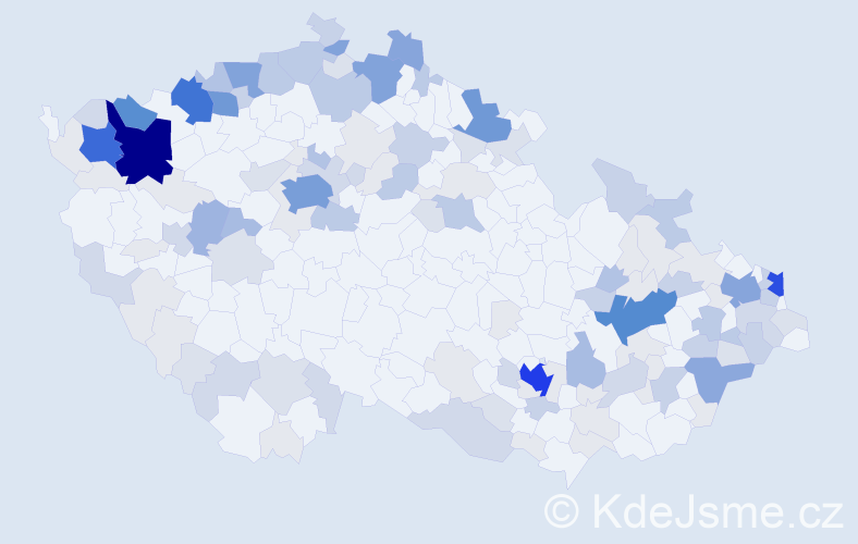 Příjmení: 'Šandor', počet výskytů 541 v celé ČR