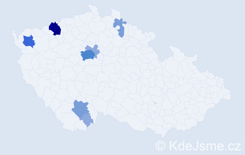 Příjmení: 'Predigerová', počet výskytů 24 v celé ČR