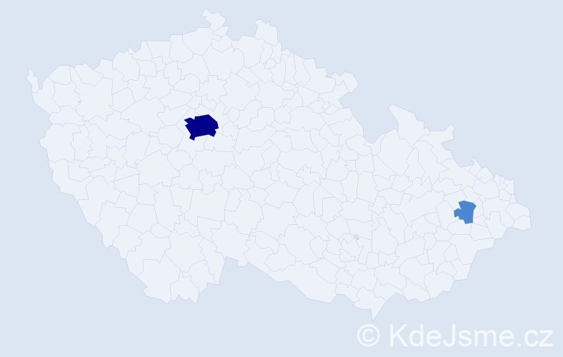 Příjmení: 'Advani', počet výskytů 4 v celé ČR