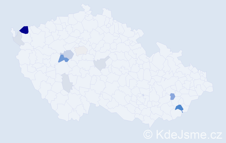 Příjmení: 'Roková', počet výskytů 24 v celé ČR