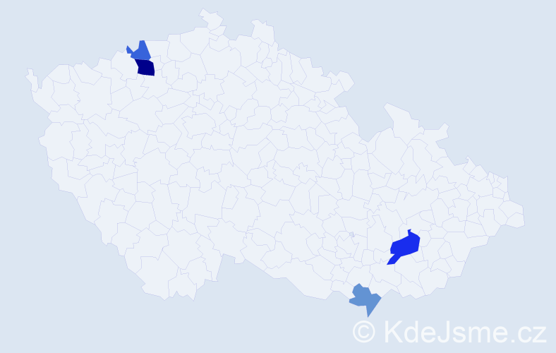 Příjmení: 'Marinkovová', počet výskytů 7 v celé ČR