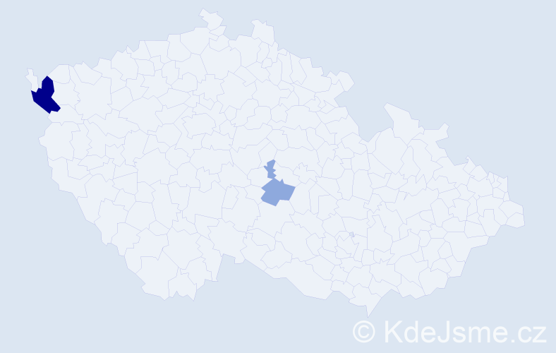 Příjmení: 'Költöová', počet výskytů 6 v celé ČR