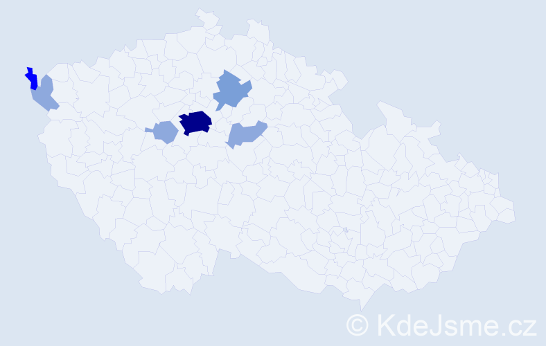 Příjmení: 'Grušová', počet výskytů 17 v celé ČR
