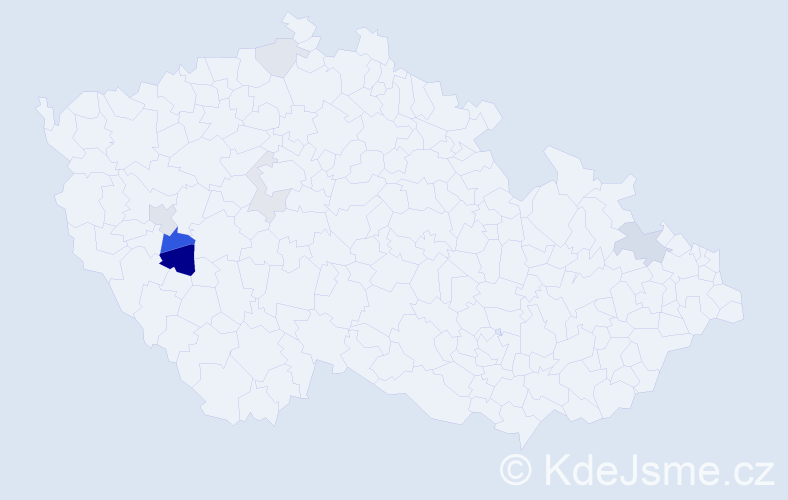 Příjmení: 'Krochot', počet výskytů 14 v celé ČR