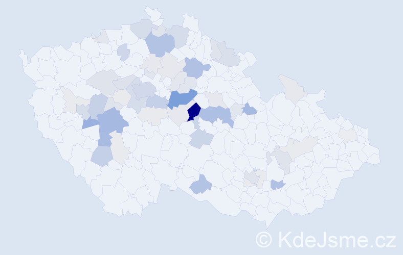 Příjmení: 'Chadraba', počet výskytů 222 v celé ČR