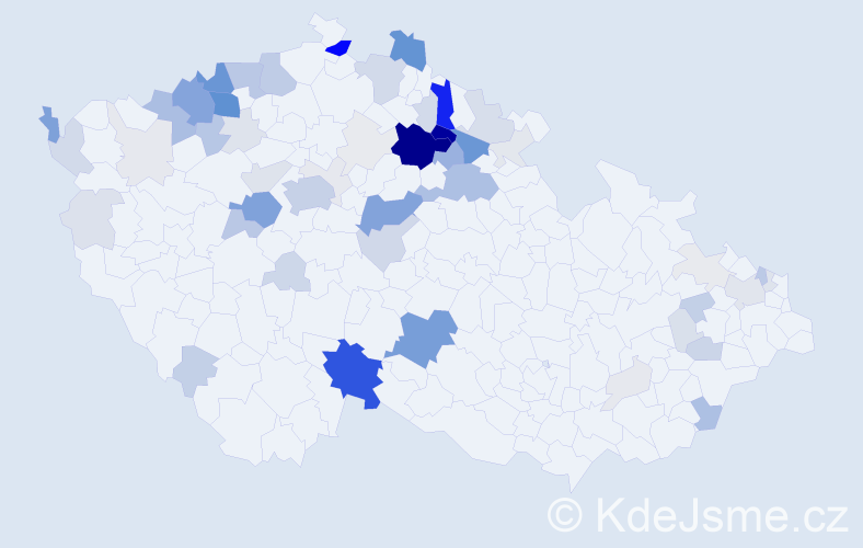Příjmení: 'Šamková', počet výskytů 266 v celé ČR