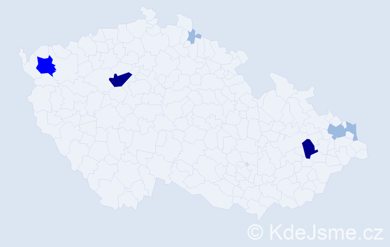 Příjmení: 'Rák', počet výskytů 16 v celé ČR