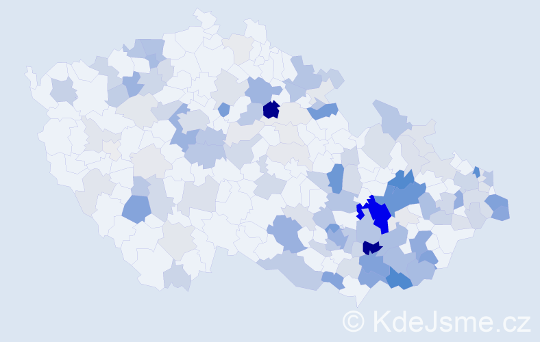 Příjmení: 'Otruba', počet výskytů 422 v celé ČR