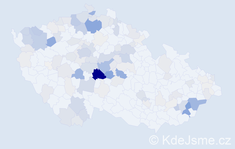 Příjmení: 'Kadleček', počet výskytů 500 v celé ČR