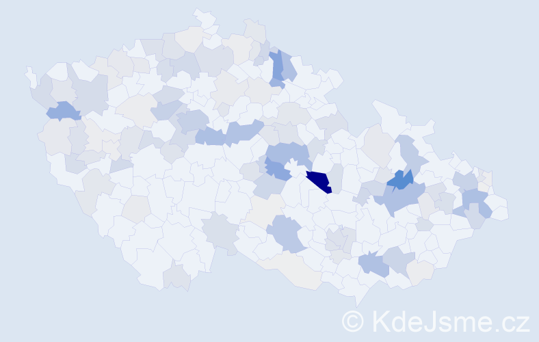 Příjmení: 'Nykl', počet výskytů 427 v celé ČR