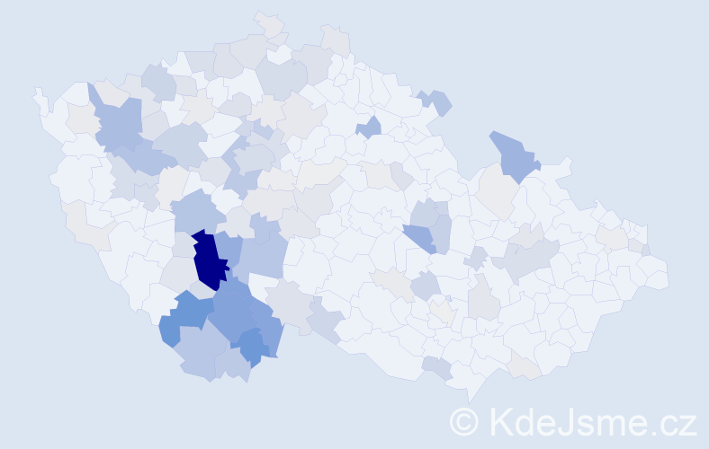 Příjmení: 'Bicanová', počet výskytů 456 v celé ČR