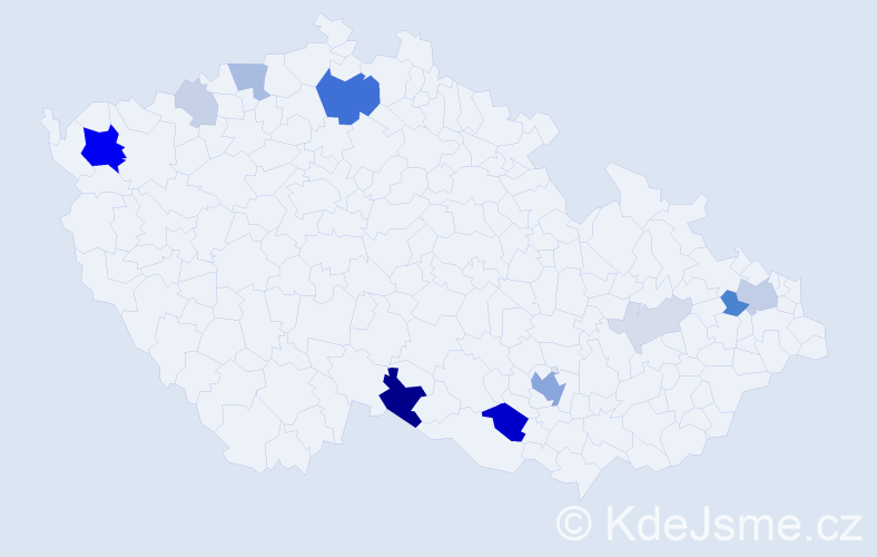Příjmení: 'Peschel', počet výskytů 38 v celé ČR