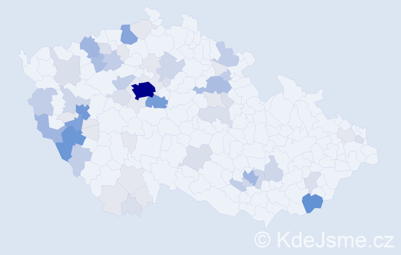 Příjmení: 'Tykalová', počet výskytů 231 v celé ČR