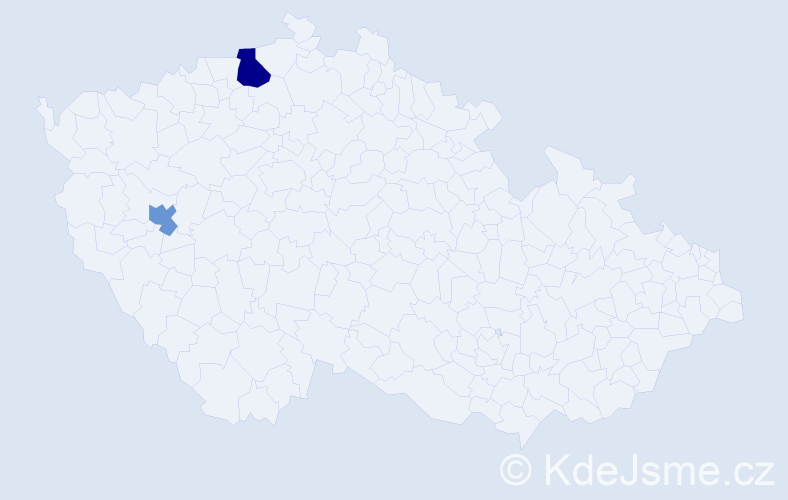 Příjmení: 'Korenová', počet výskytů 3 v celé ČR