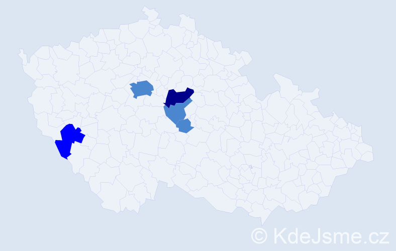 Příjmení: 'Dorogi', počet výskytů 8 v celé ČR