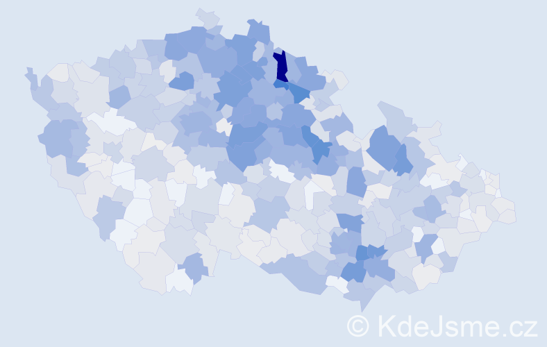 Příjmení: 'Horáček', počet výskytů 4196 v celé ČR