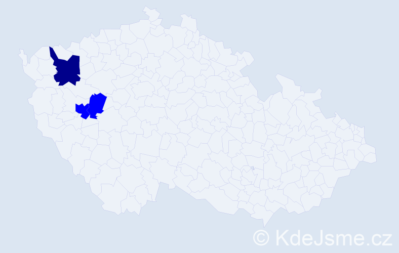 Příjmení: 'Kobjakov', počet výskytů 4 v celé ČR