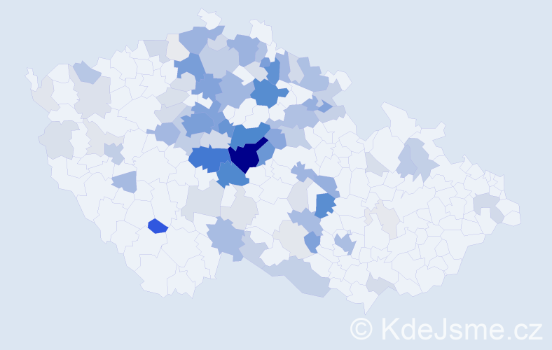 Příjmení: 'Chlumská', počet výskytů 402 v celé ČR