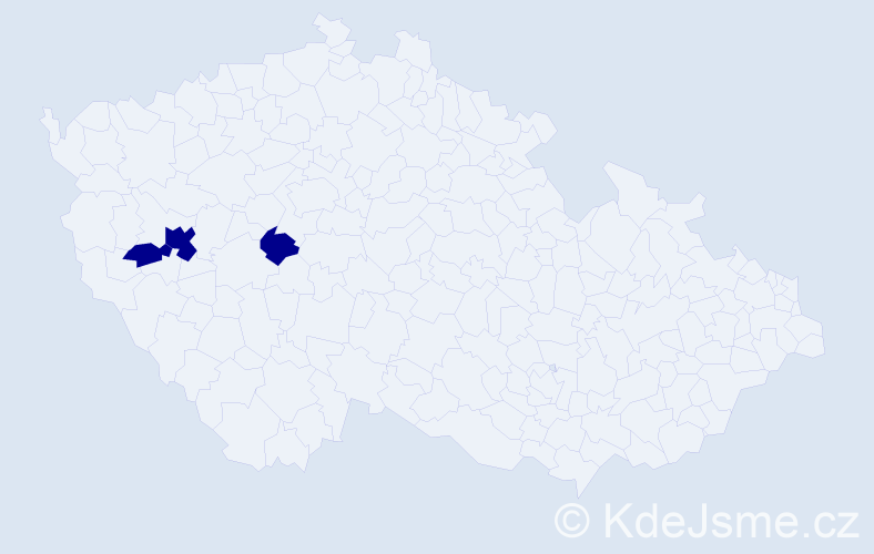 Příjmení: 'Sladková', počet výskytů 3 v celé ČR