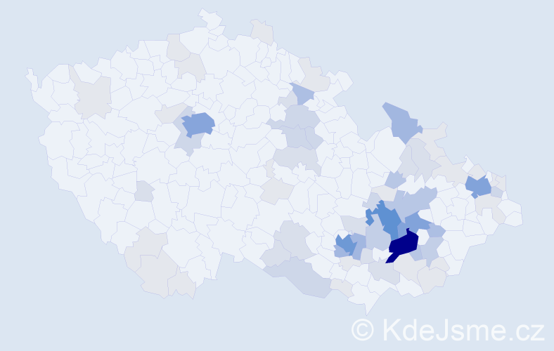 Příjmení: 'Motal', počet výskytů 221 v celé ČR