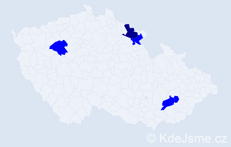 Příjmení: 'Belliová', počet výskytů 6 v celé ČR