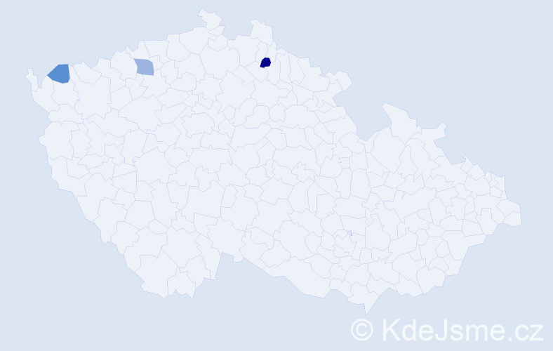 Příjmení: 'Segura', počet výskytů 5 v celé ČR