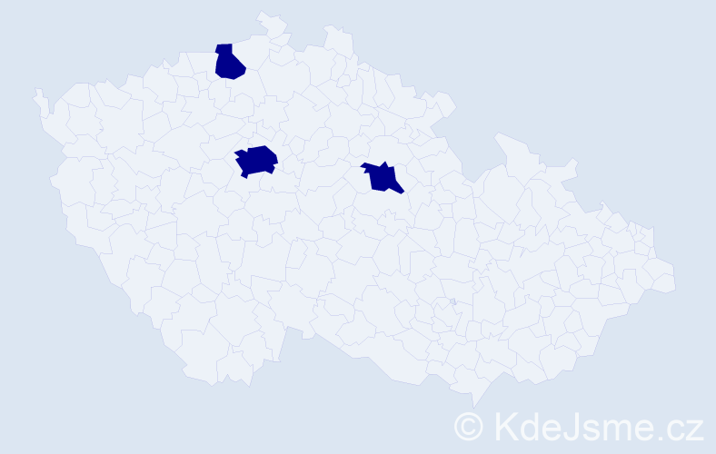Příjmení: 'Aliiev', počet výskytů 3 v celé ČR