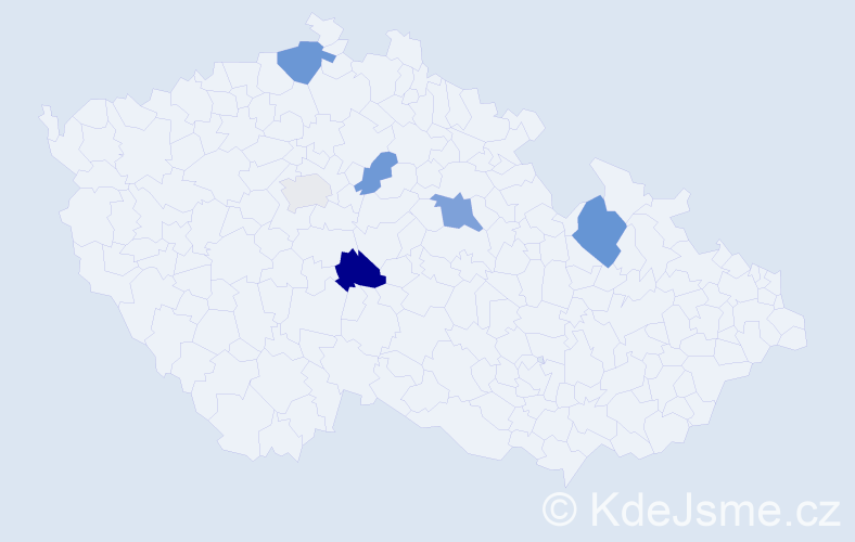 Příjmení: 'Krannich', počet výskytů 10 v celé ČR