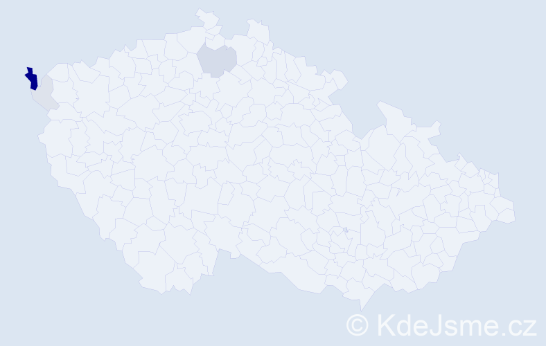 Příjmení: 'Kovalčinová', počet výskytů 12 v celé ČR