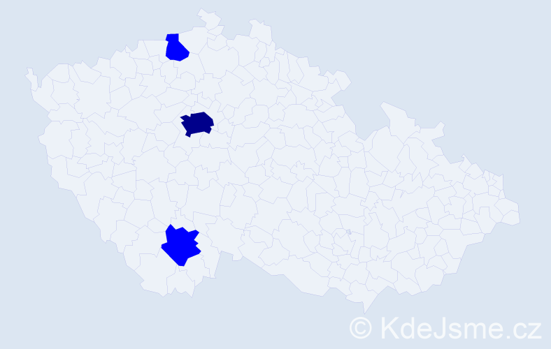 Příjmení: 'Chernetsov', počet výskytů 7 v celé ČR