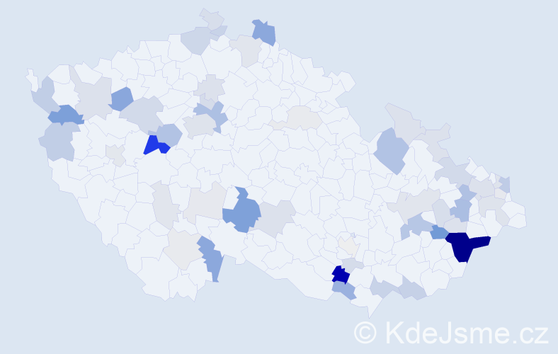 Příjmení: 'Provázková', počet výskytů 175 v celé ČR