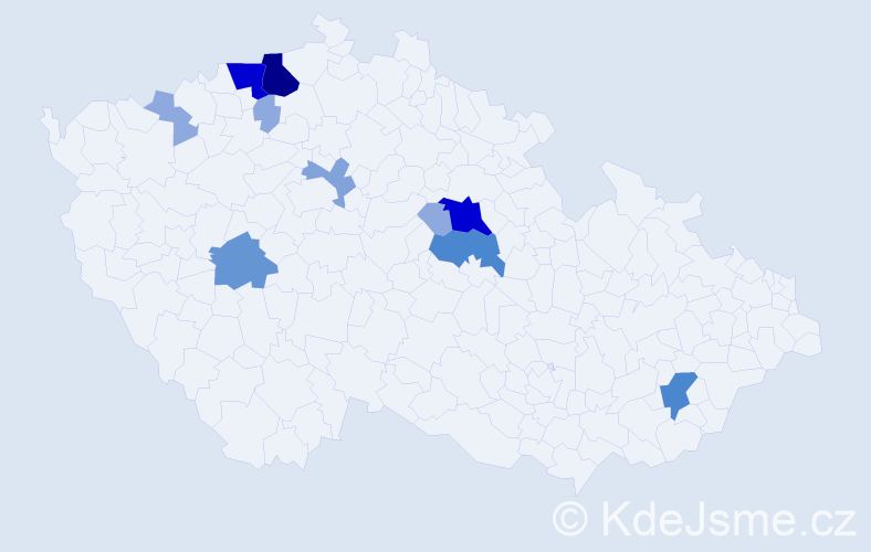 Příjmení: 'Plechač', počet výskytů 38 v celé ČR
