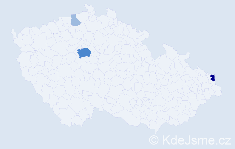 Příjmení: 'Krommel', počet výskytů 7 v celé ČR