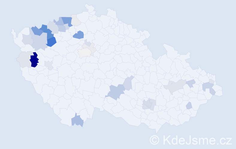 Příjmení: 'Mati', počet výskytů 122 v celé ČR