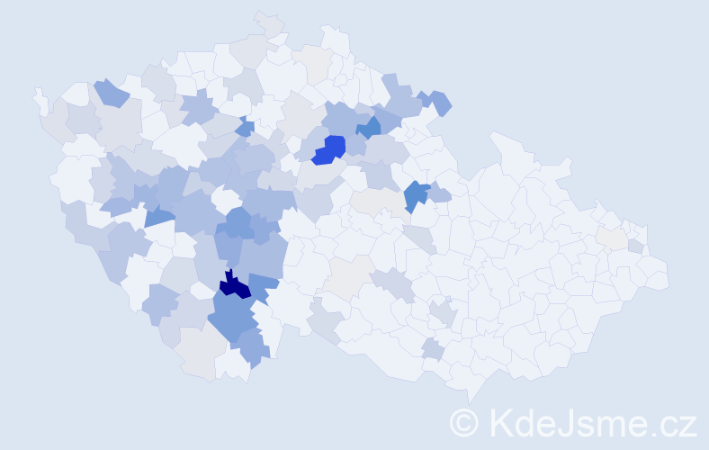 Příjmení: 'Čipera', počet výskytů 378 v celé ČR