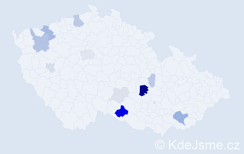 Příjmení: 'Christian', počet výskytů 34 v celé ČR