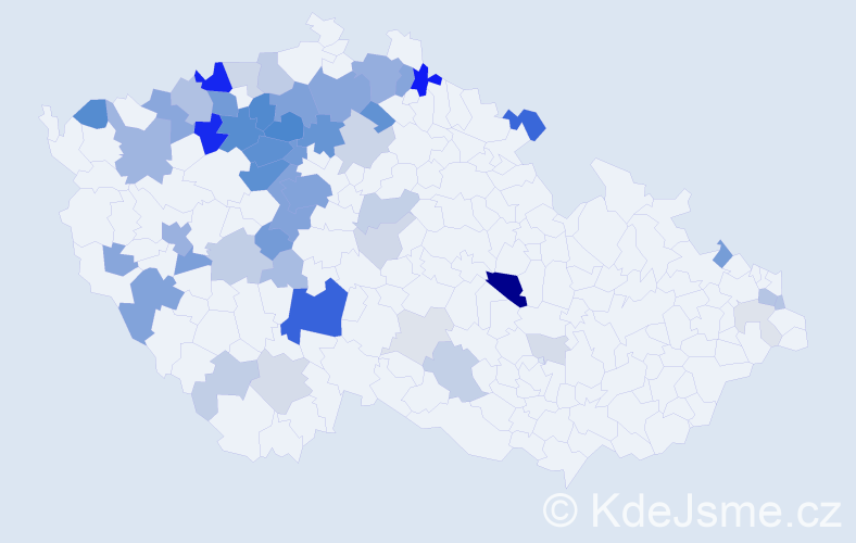Příjmení: 'Pleticha', počet výskytů 224 v celé ČR