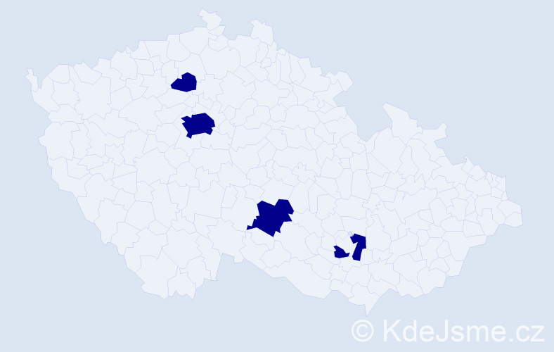Příjmení: 'Bolyukh', počet výskytů 4 v celé ČR