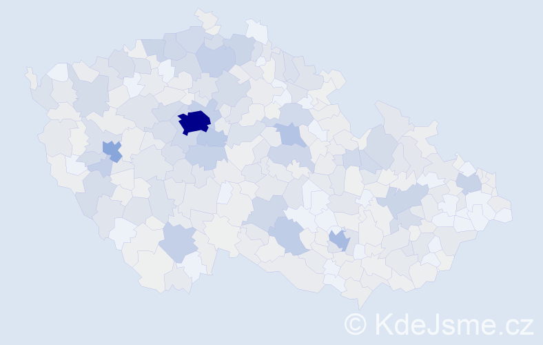 Příjmení: 'Skála', počet výskytů 2108 v celé ČR