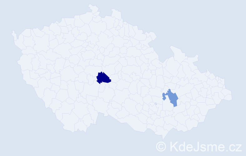 Příjmení: 'Kachramanová', počet výskytů 6 v celé ČR