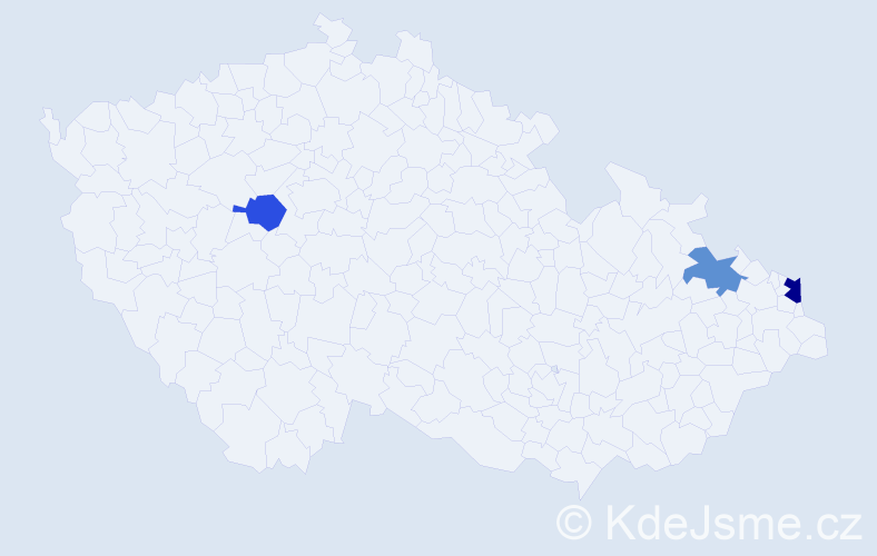 Příjmení: 'Vluková', počet výskytů 4 v celé ČR