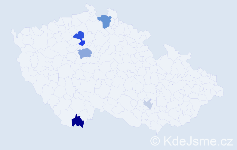 Příjmení: 'Gavryliuk', počet výskytů 13 v celé ČR